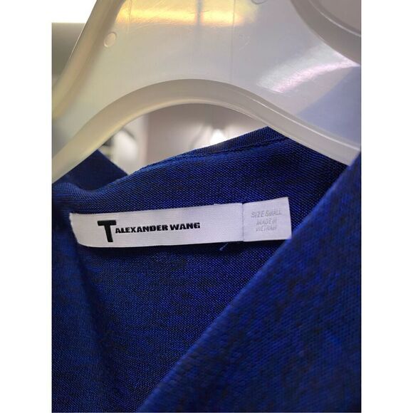 T BY ALEXANDER WANG NAVY KNOTTED SLEEVELESS DRESS SIZE small - Picture 6 of 8